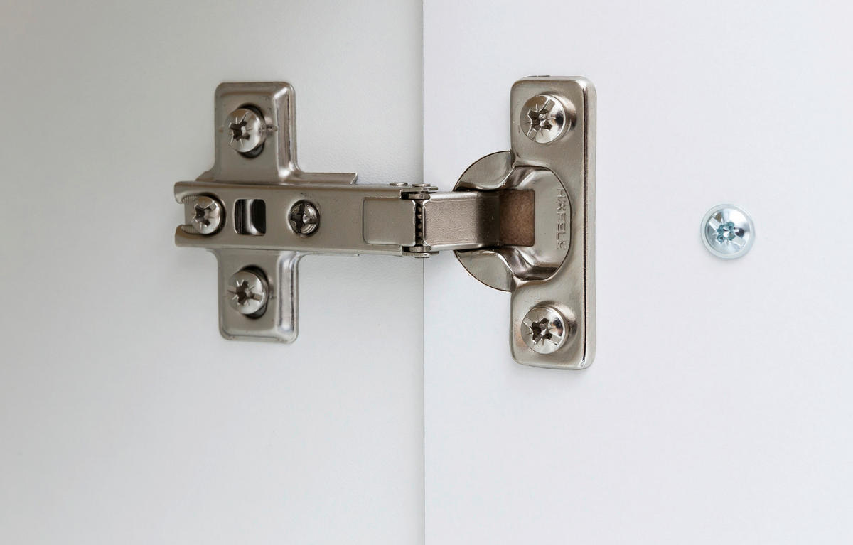 HOCHSCHRANK 30/180/35 cm  - Chromfarben/Eiche Wotan, MODERN, Holzwerkstoff/Kunststoff (30/180/35cm) - Held