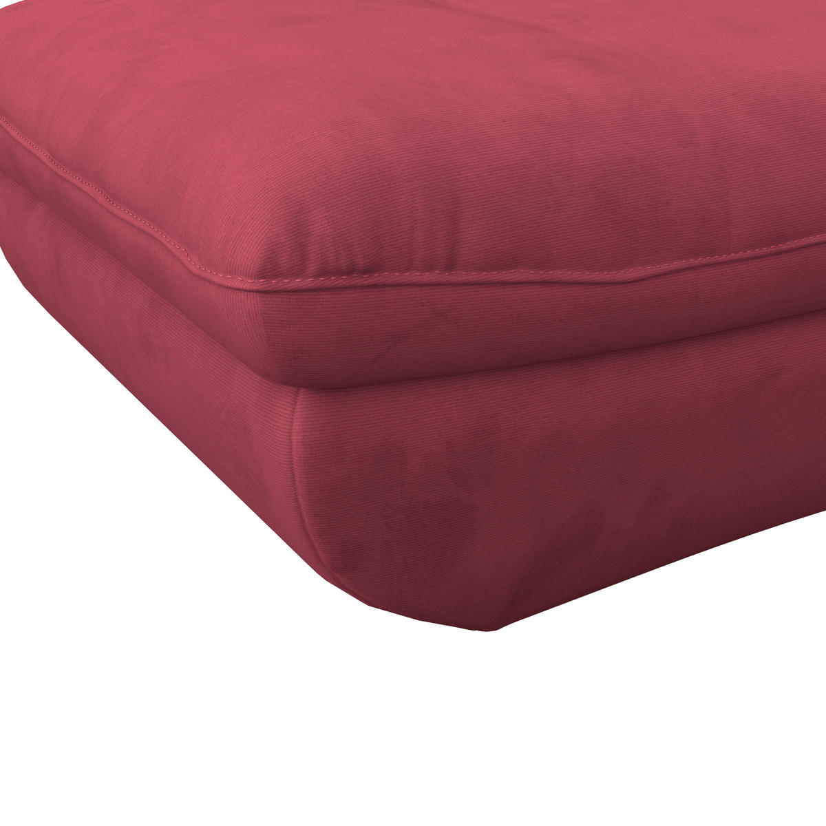 HOCKER in Textil Koralle  - Koralle/Schwarz, Modern, Kunststoff/Textil (107/75cm) - MID.YOU