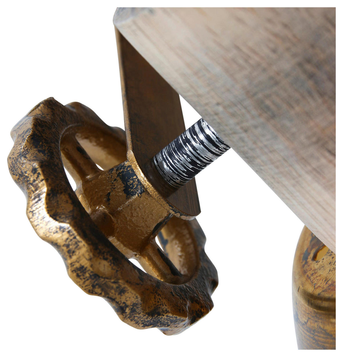 DECKENSPOTS - Anthrazit, Trend, Holz/Metall (32/19/17cm)