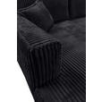 ECKSOFA  in Cord Schwarz  208/322 cm  - Schwarz, MODERN, Holz/Textil (208/322cm) - Carryhome