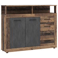 KOMMODE  in 119,5/96,8/32 cm  - Alteiche/Anthrazit, Design, Holzwerkstoff/Kunststoff (119,5/96,8/32cm) - MID.YOU