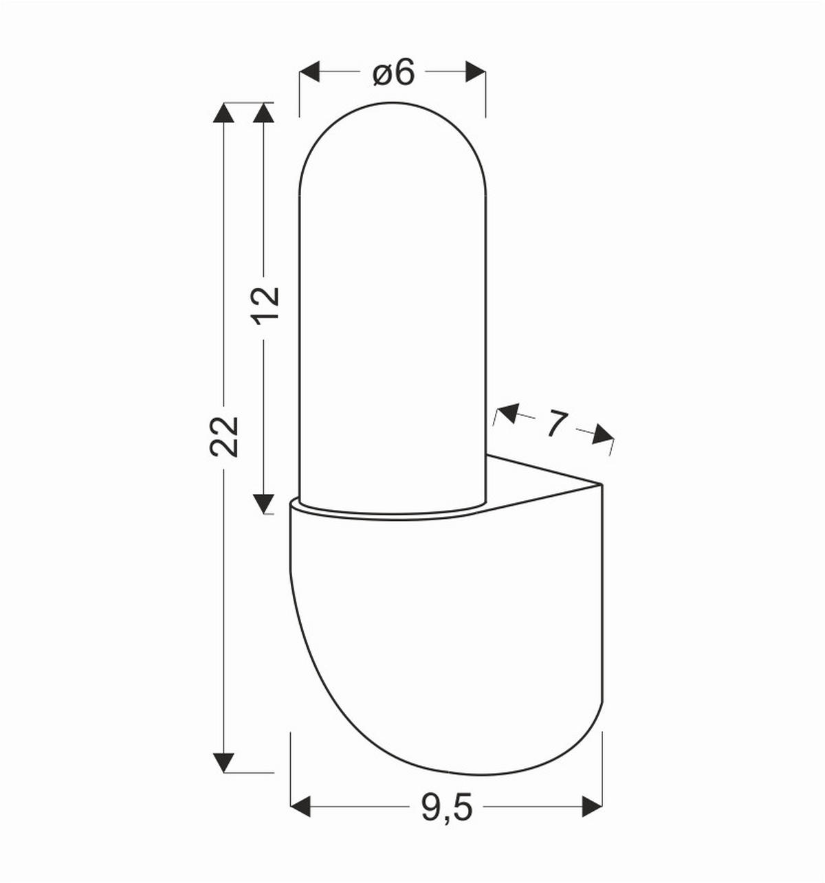 LED-UTOMHUSLAMPA - svart, Klassisk, metall (7/9.5/22cm)
