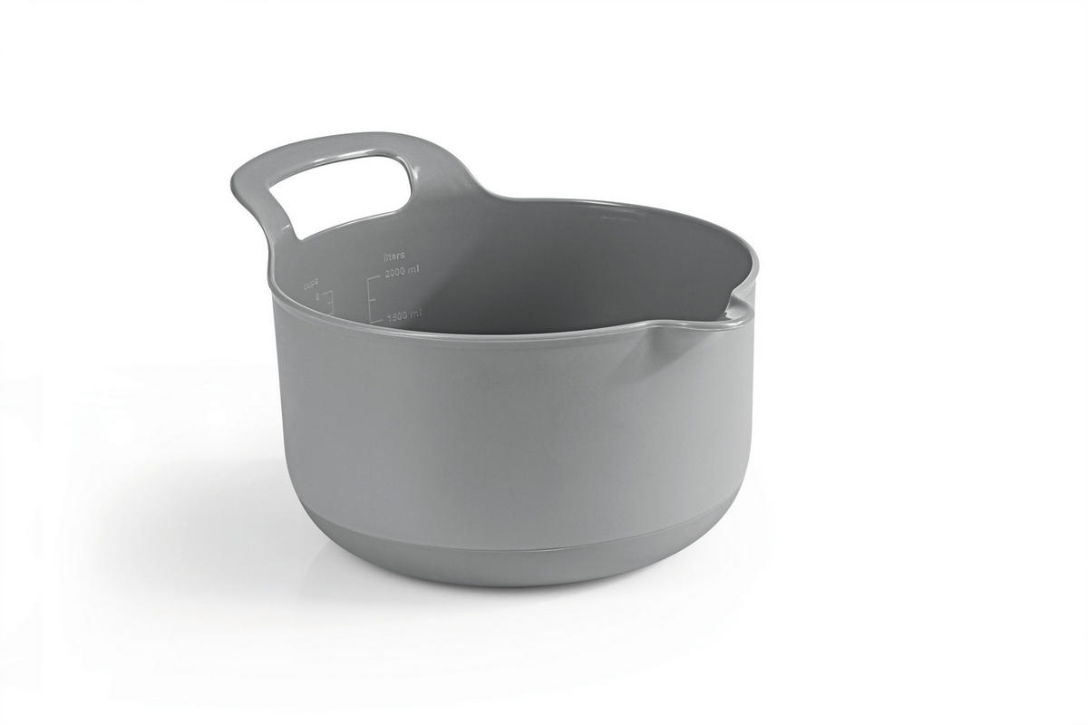 SCHÜSSELSET GOURMETmaxx 4-teilig  - Grau, Basics, Kunststoff (21/15/21cm) - GOURMETMAXX