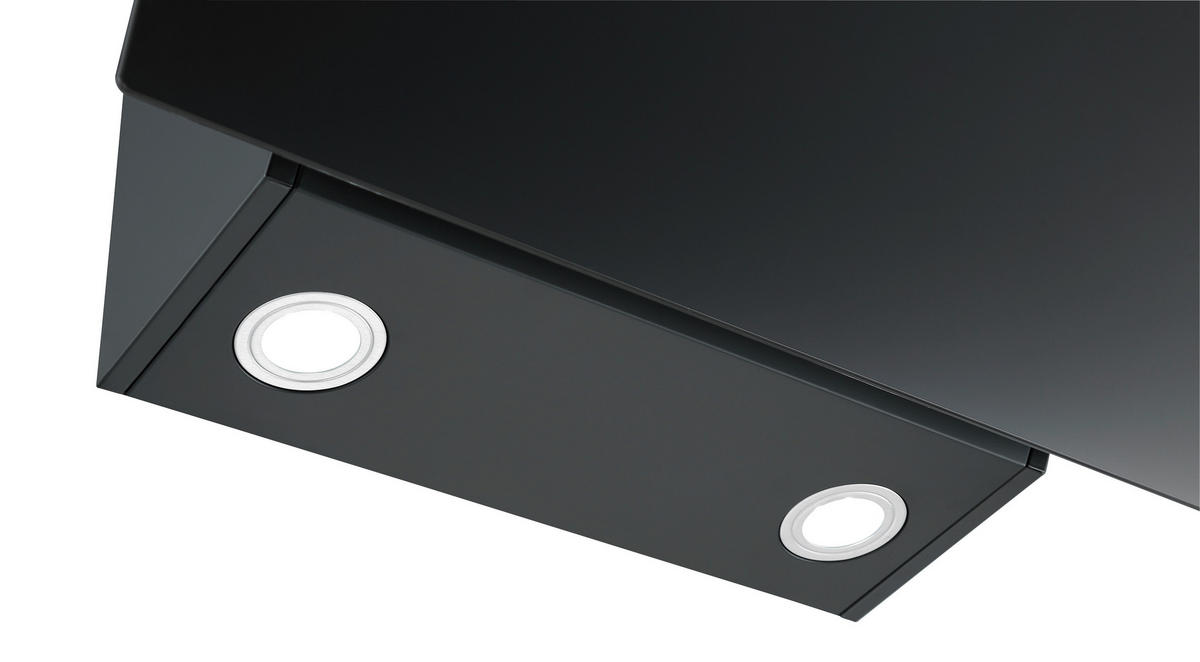 DUNSTABZUGSHAUBE CH55090SA++  - Schwarz, Trend, Kunststoff/Metall (90/80,5-118,5/40,2cm) - Respekta