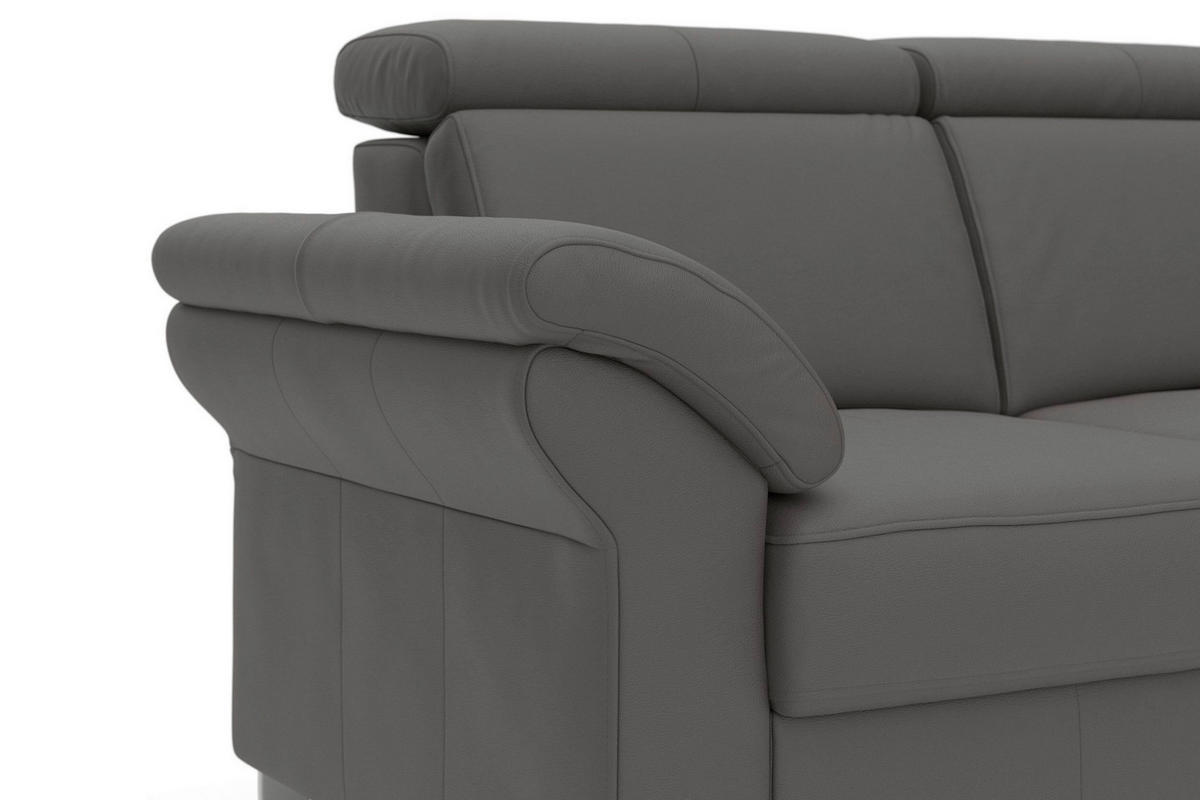 2-SITZER-SOFA ARNGAST E Mokka Echtleder  - Chromfarben/Mokka, Basics, Leder/Textil (156/84/93cm) - Sit & More