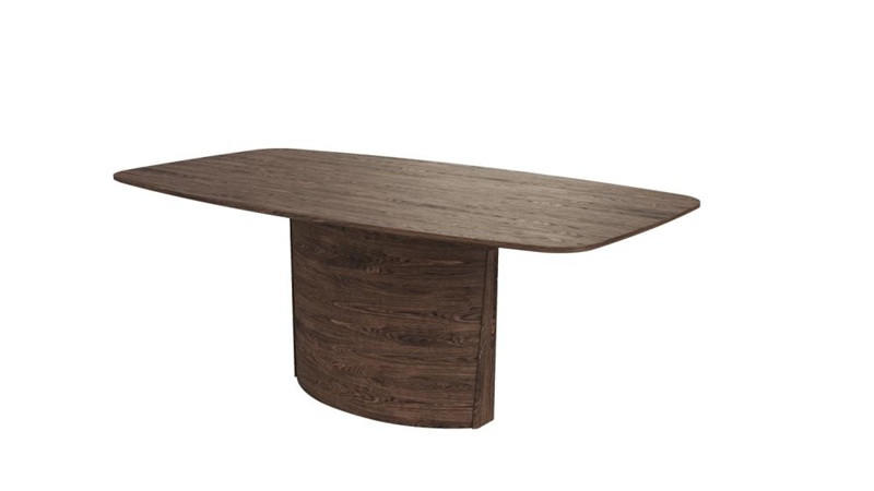 MATBORD 192-252/102/74 cm massivt trä, delar i massivt trä  trä utdragbar, finns i olika träslag, finns i olika trädekorer rektangulär valnötsfärgad  - valnötsfärgad, Design, trä (192-252/102/74cm) - Skovby