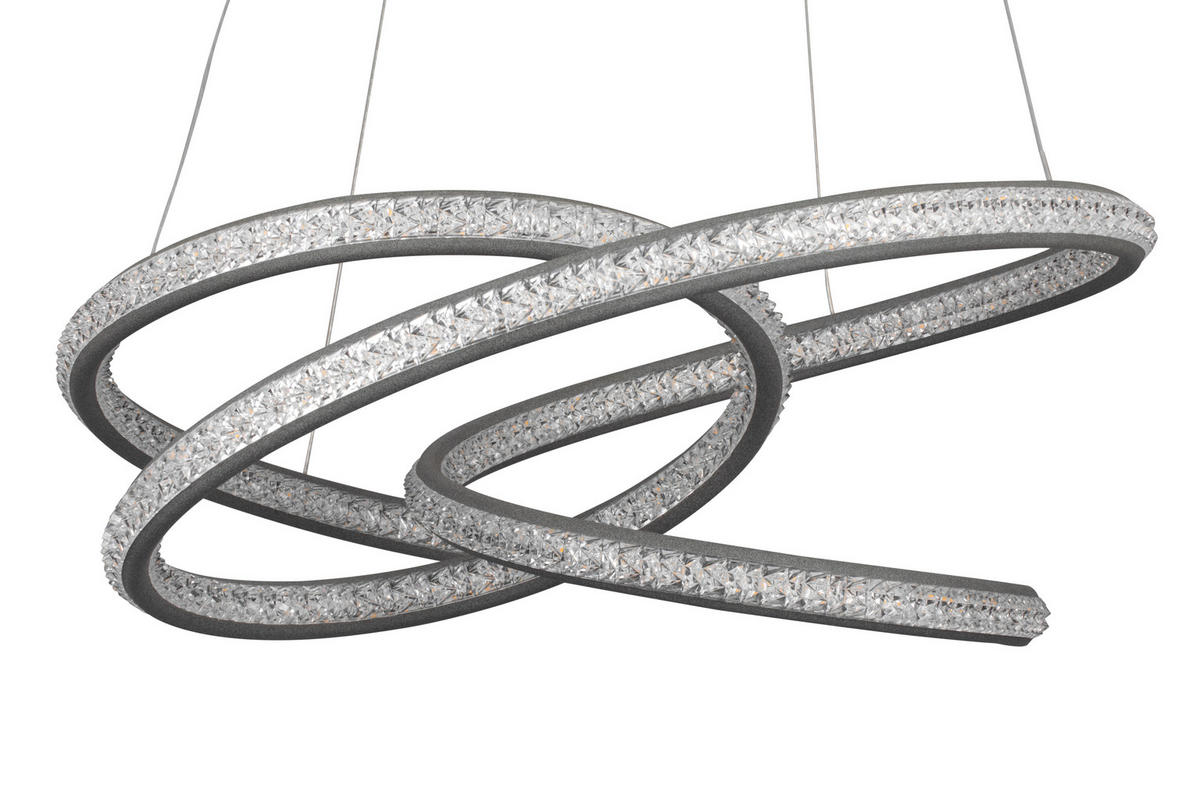 ZÁVESNÉ LED SVIETIDLO, 55/120 cm  - biela, Design, plast (55/120cm) - Ambiente