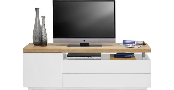 LOWBOARD in 160/53,5/47 cm - Eichefarben/Weiß, Design, Holz/Holzwerkstoff (160/53,5/47cm) - Novel