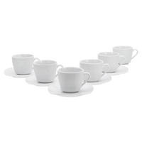 KÁVOVÁ SOUPRAVA, porcelán - bílá, Basics, keramika - Creatable