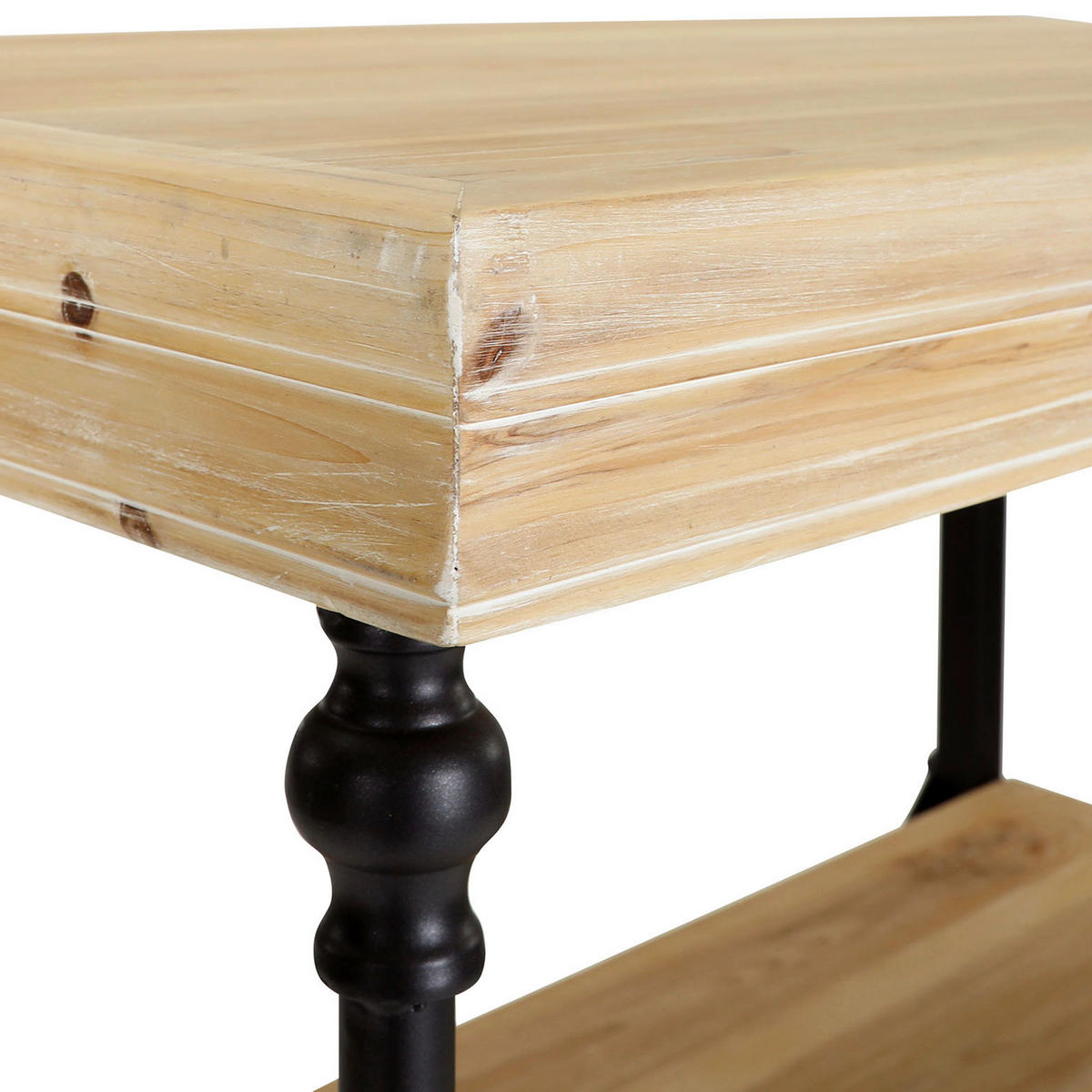 REGAL  76/152/43 cm Schwarz, Tannenholzfarben  - Tannenholzfarben/Schwarz, Design, Holz/Metall (76/152/43cm) - Landscape