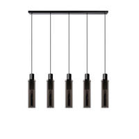 HÄNGELEUCHTE Orlando 112/10/172 cm   - Hellgrau, Design, Glas (112/10/172cm) - Lucide