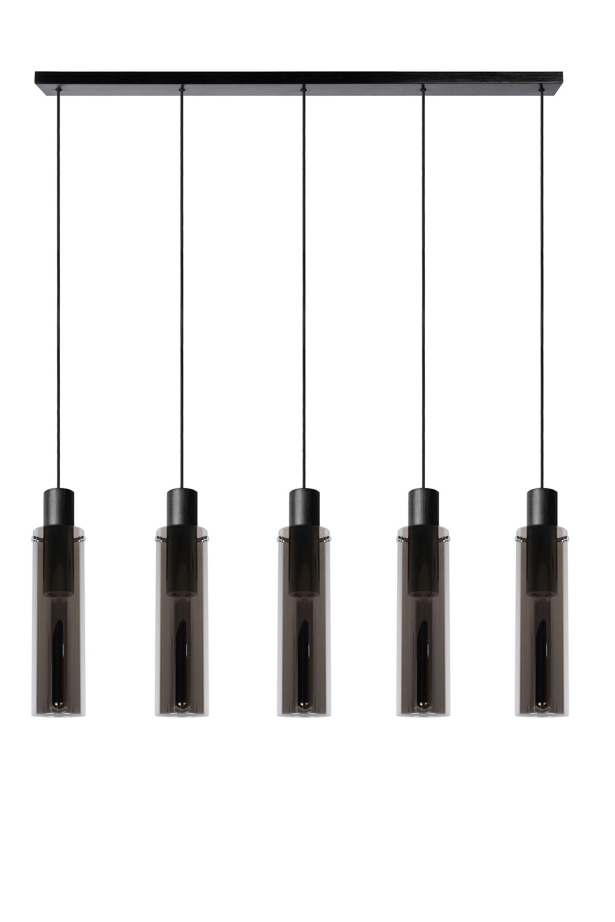 HÄNGELEUCHTE Orlando 112/10/172 cm   - Hellgrau, Design, Glas (112/10/172cm) - Lucide