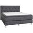BOXSPRINGBETT 180 200 cm in Grau - Chromfarben/Grau, KONVENTIONELL, Textil/Metall (180 200 cm) - Elegando BOXSPRINGBETT 180 200 cm in Grau - Chromfarben/Grau, KONVENTIONELL, Textil/Metall (180 200 cm) - Elegando