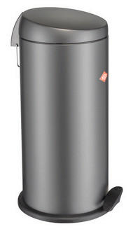 ABFALLSAMMLER CAPBOY MAXI 22 L  - Edelstahlfarben/Graphitfarben, KONVENTIONELL, Kunststoff/Metall (27/60cm) - Wesco