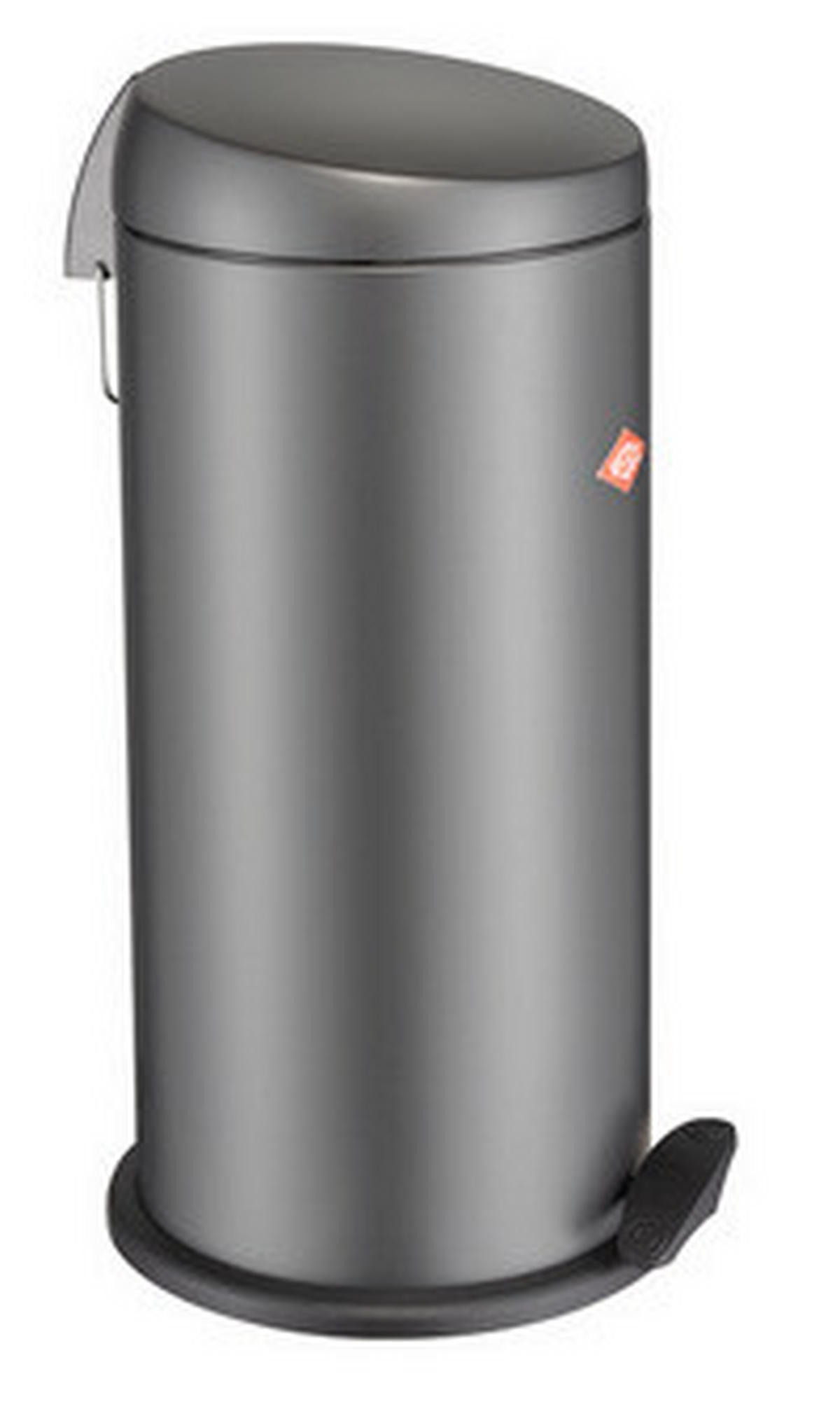 ABFALLSAMMLER CAPBOY MAXI 22 L  - Edelstahlfarben/Graphitfarben, KONVENTIONELL, Kunststoff/Metall (27/60cm) - Wesco