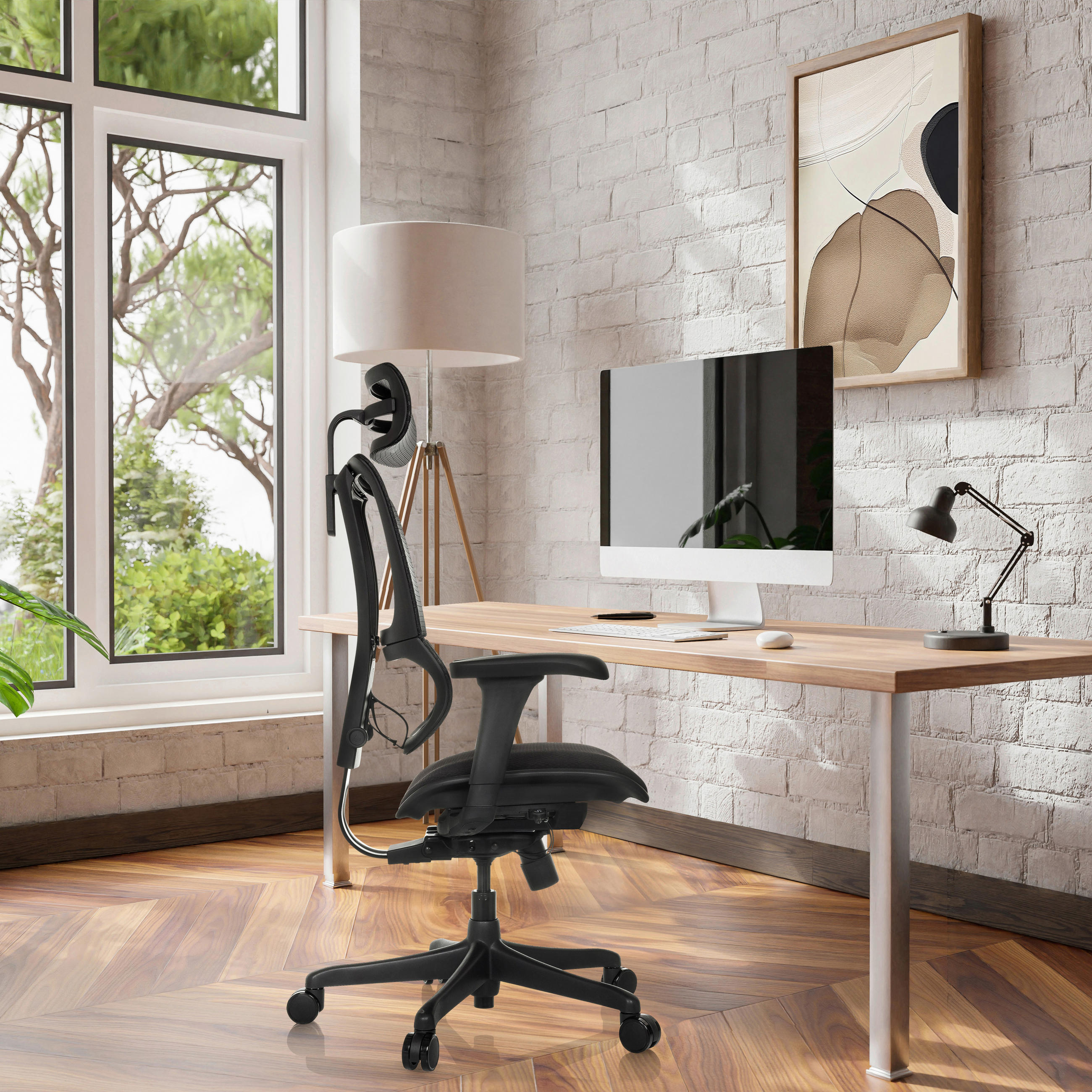 SNURRSTOL  i nät svart  - svart, Modern, textil/plast (69/112 - 134/63cm) - MID.YOU