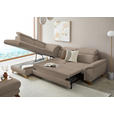 ECKSOFA in Flachgewebe Beige  - Eichefarben/Beige, MODERN, Holz/Textil (212/287cm) - Valnatura