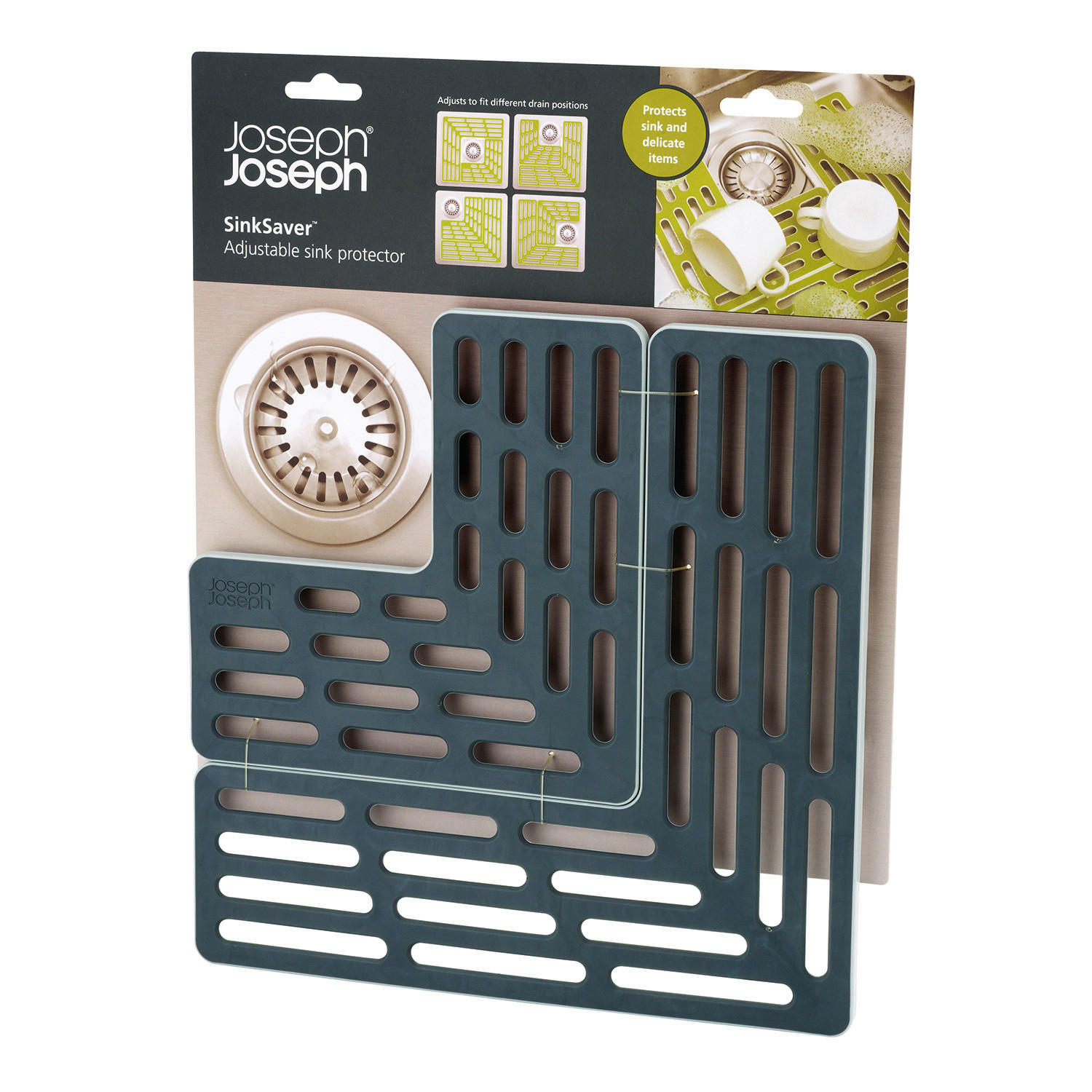 MOSOGATÓ ALÁTÉT - szürke, Konventionell, műanyag (28,5/1,5/28,5cm) - Joseph Joseph