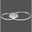 LED-DECKENLEUCHTE 69/55/9 cm   - Alufarben, Basics, Kunststoff/Metall (69/55/9cm) - Novel