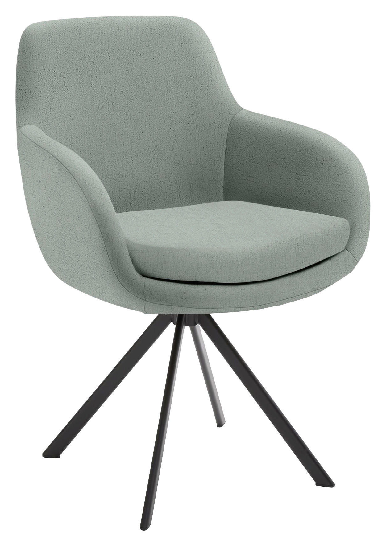 ARMLEHNSTUHL  in Eisen Flachgewebe  - Pastellblau/Pastellgrün, Design, Textil/Metall (62/86/66cm) - Musterring