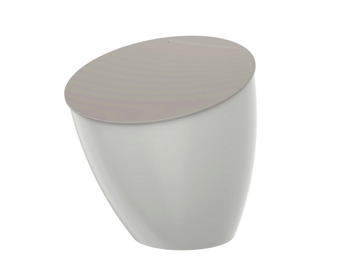 ABFALLSAMMLER Calypso 2,2 L  - Weiß, KONVENTIONELL, Kunststoff (17,5/17,5/18,4cm) - Mepal