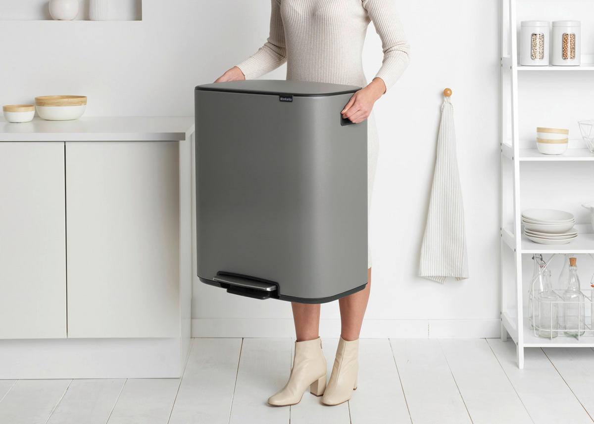 KOŠ ZA SMETI - Basics, kovina/umetna masa (54.1/65.2/36.3cm) - Brabantia