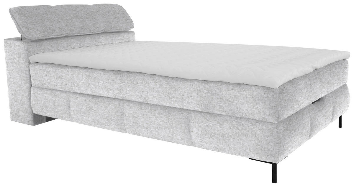 BOXBETT 120/200 cm  in Grau  - Schwarz/Grau, KONVENTIONELL, Holz/Holzwerkstoff (120/200cm) - Xora