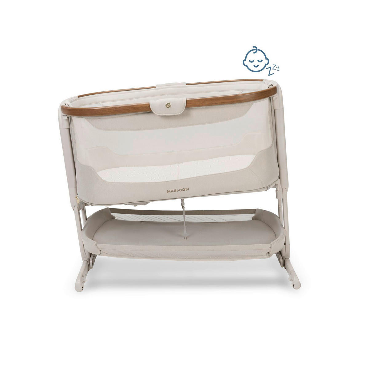 BEISTELLBETT Iora Pro  - Creme, Basics, Naturmaterialien/Kunststoff (57/68,8 - 82/94cm) - Maxi-Cosi