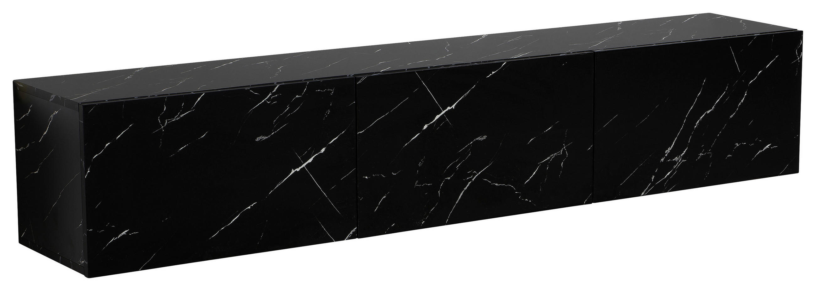 MID.YOU NÍZKÁ KOMODA, černá, 160/30/30 cm
