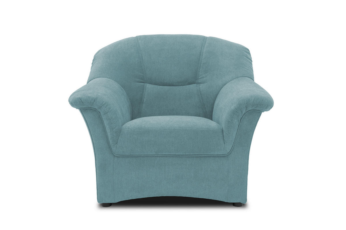 SESSEL in Mikrofaser Petrol  - Petrol/Schwarz, KONVENTIONELL, Kunststoff/Textil (102/83/81cm) - MID.YOU