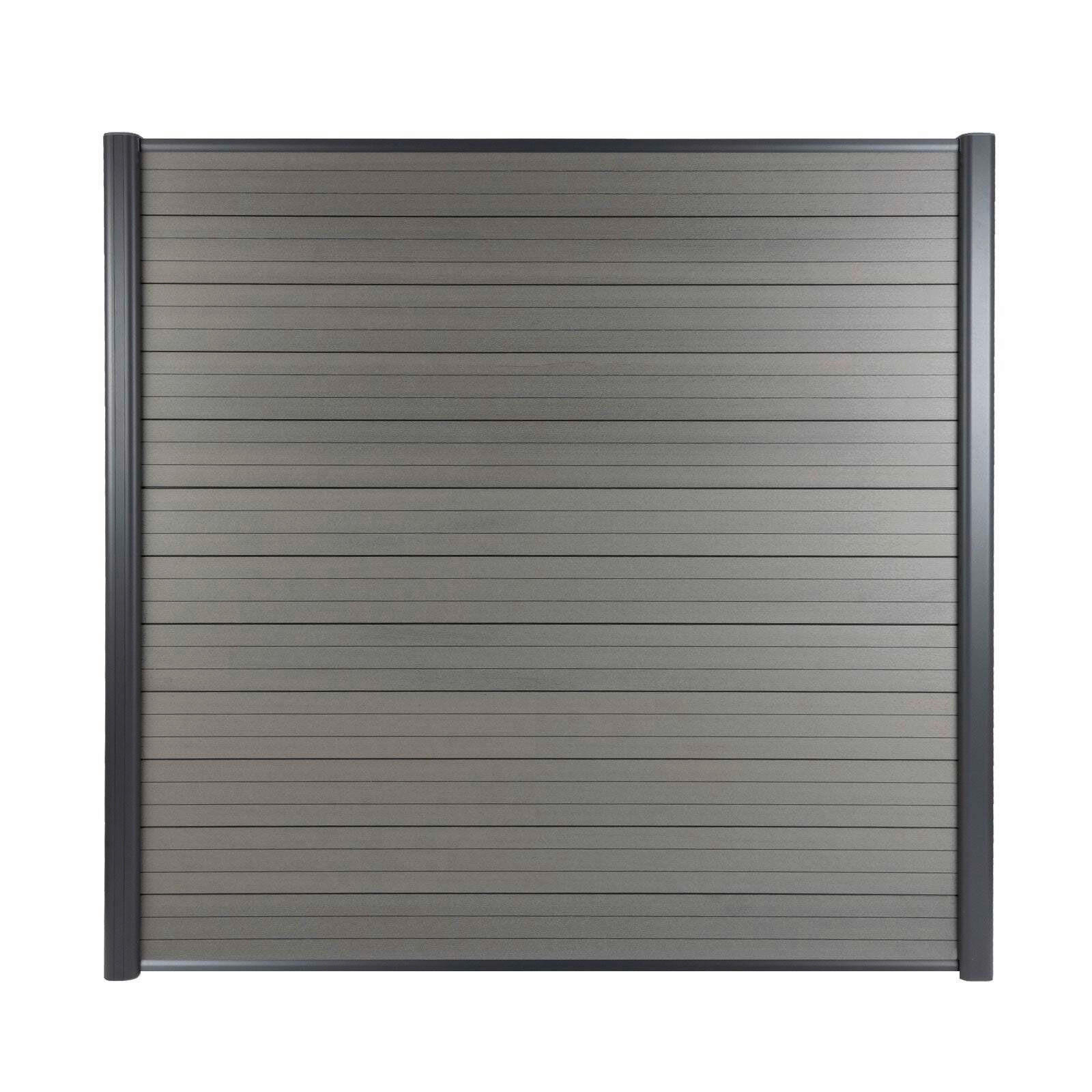 SICHTSCHUTZ - Grau, Design, Holzwerkstoff (180/180cm) - Floordirekt