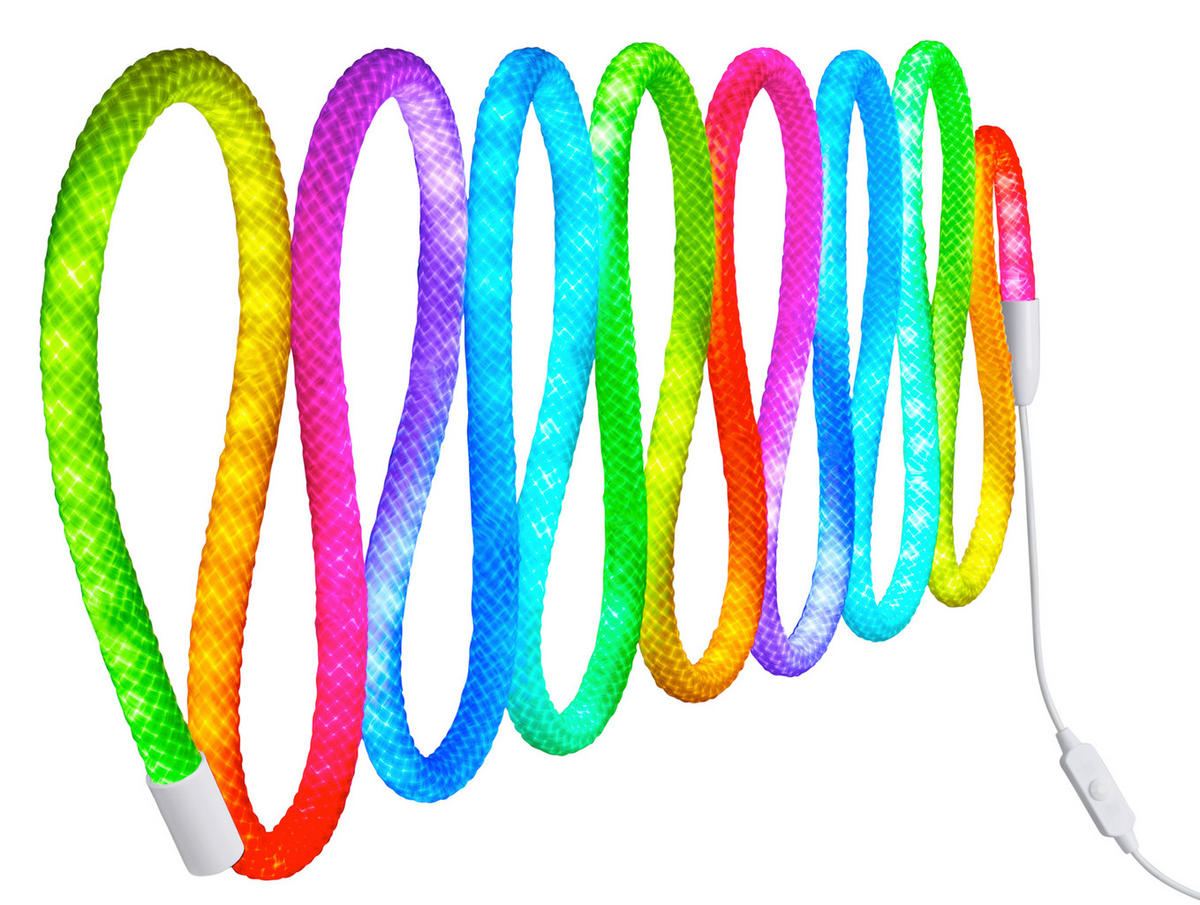 LED SZALAG 200 cm  - fehér, Basics, műanyag (200cm)