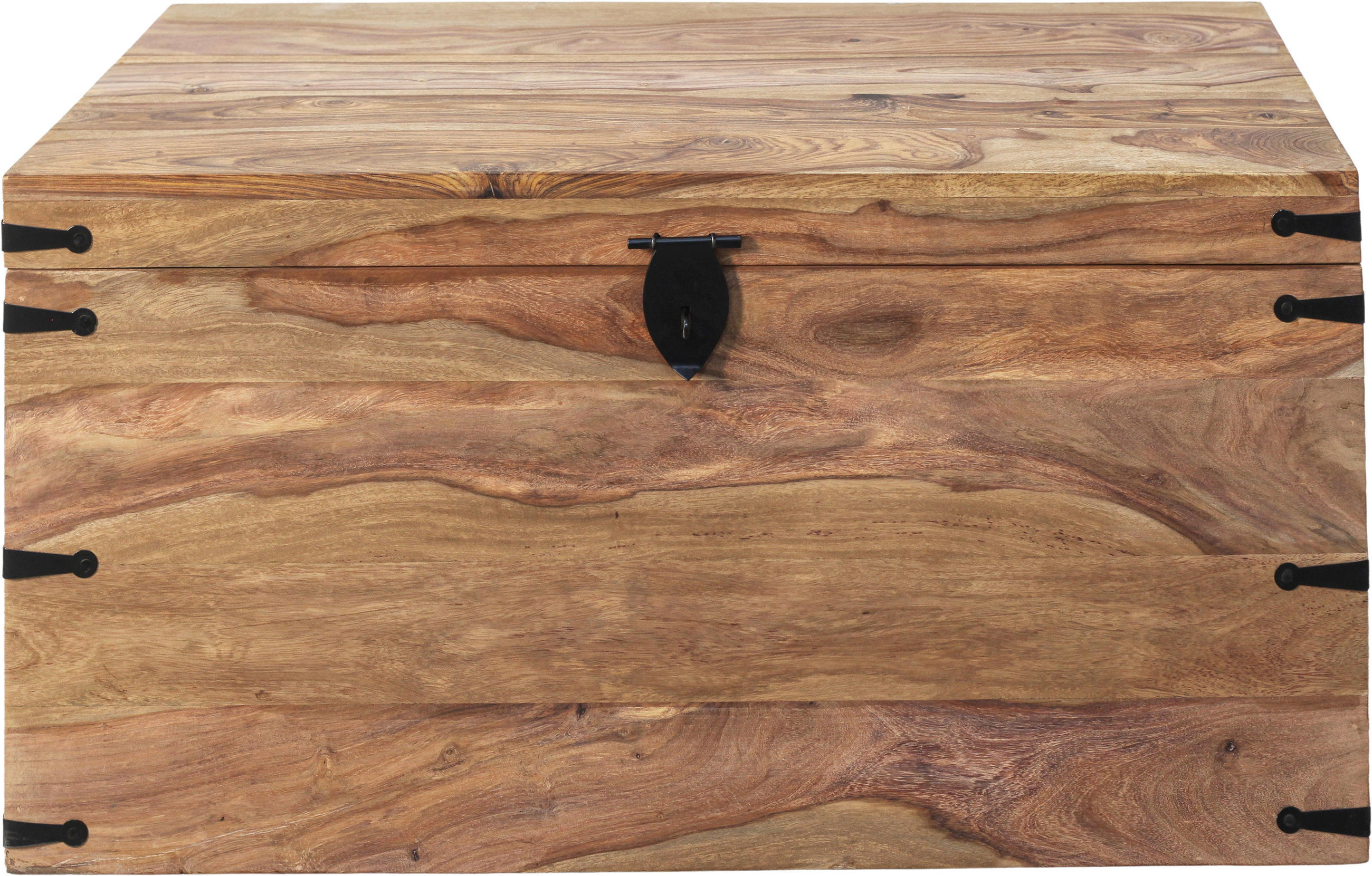 TRUHE in Holz 90/45/45 cm  - Naturfarben, Design, Holz (90/45/45cm) - Livetastic