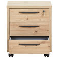 ROLLCONTAINER Eiche Artisan  - Anthrazit/Eiche Artisan, Design, Holzwerkstoff/Kunststoff (48/63/45cm) - Carryhome