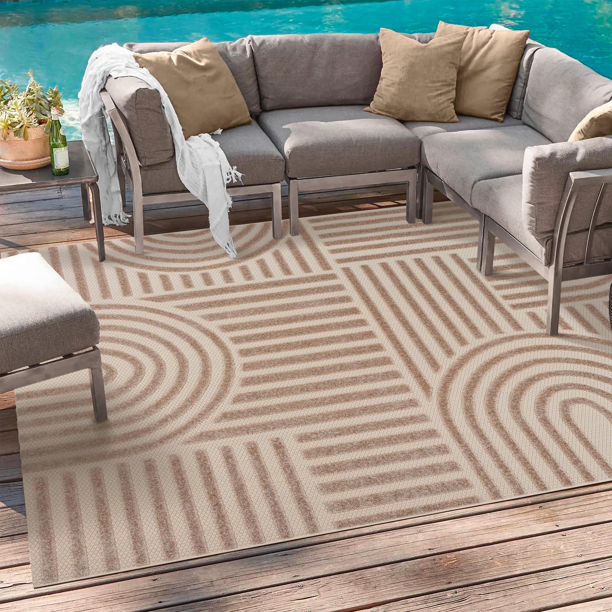 LÄUFER 80/200 cm Berlin Beige  - Beige, Basics, Kunststoff/Textil (80/200cm)