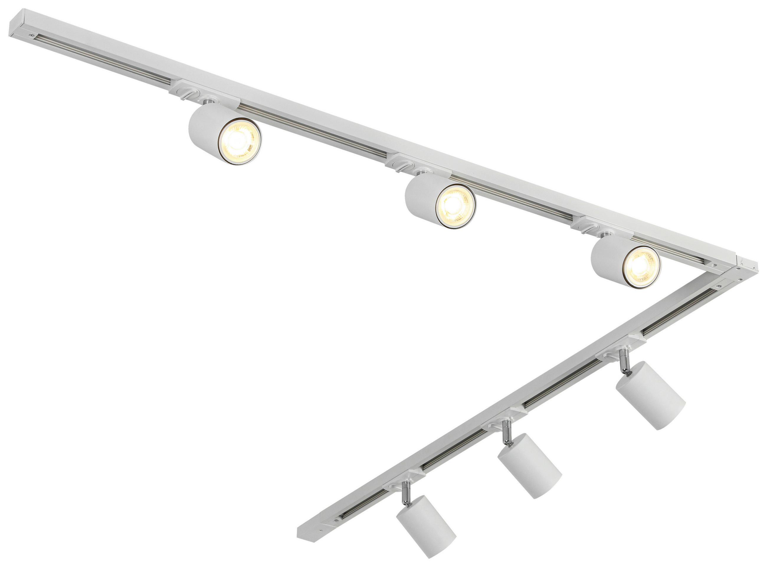 DECKENLEUCHTE 110/104/14 cm   - Weiß, Trend, Kunststoff/Metall (110/104/14cm) - Novel