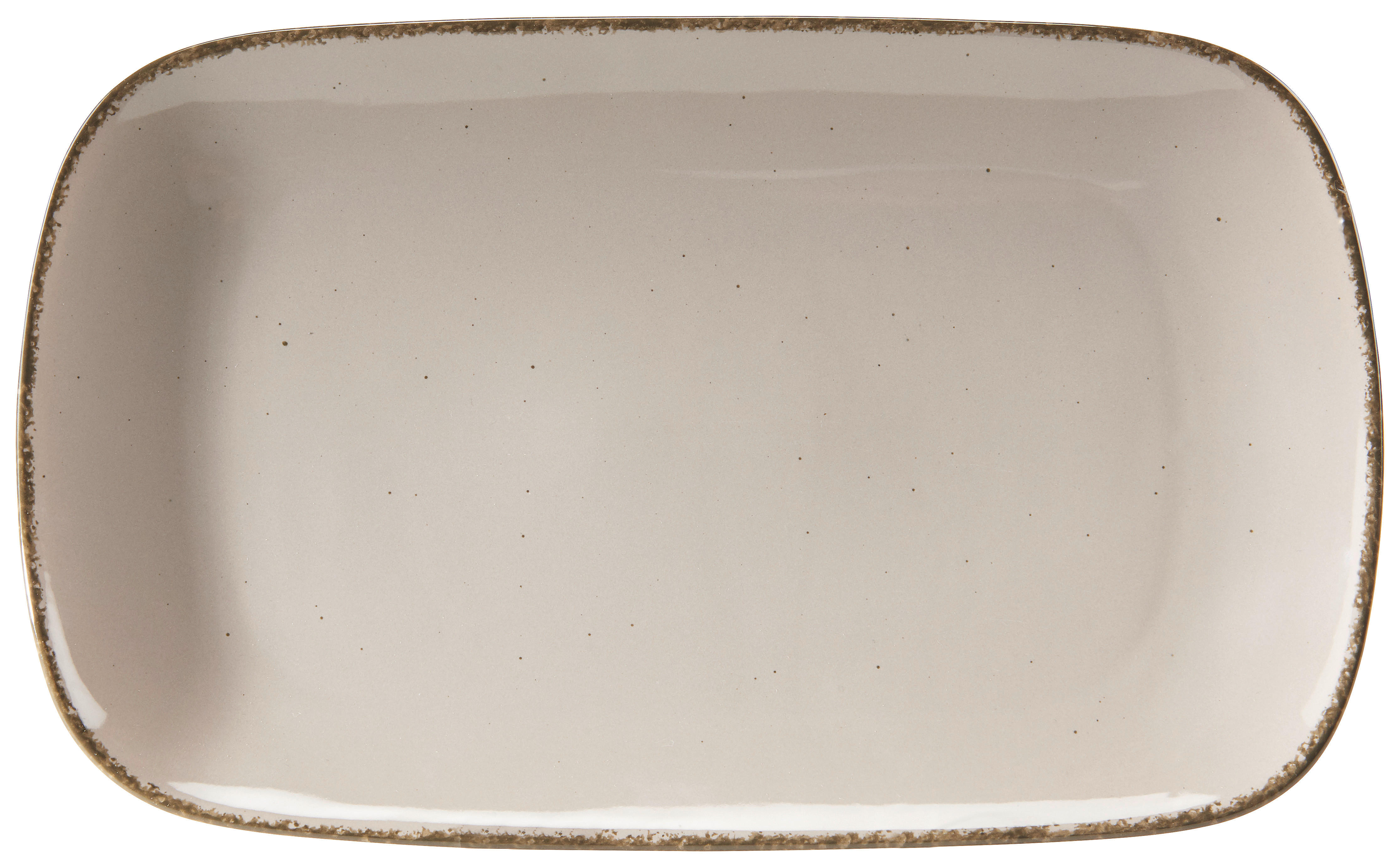 SERVIERPLATTE - Braun/Grau, Basics, Keramik (20/33cm) - Ritzenhoff Breker