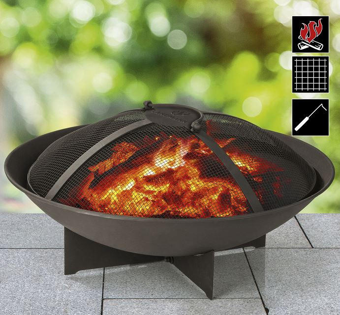 FEUERKORB  - Schwarz, Basics, Metall (60,5/35cm) - Landmann