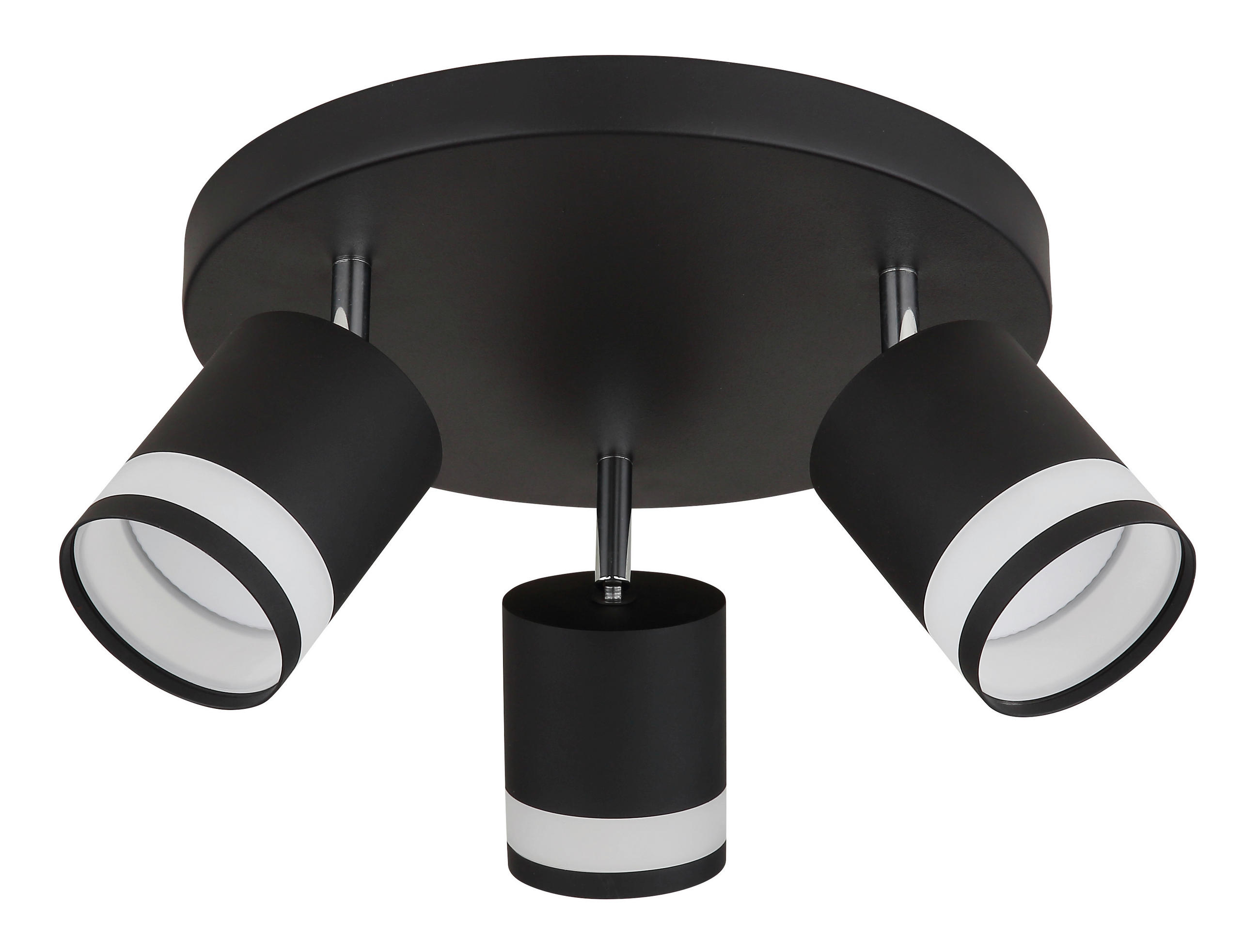 STRAHLER 30/18,5 cm   - Schwarz/Weiß, Design, Kunststoff/Metall (30/18,5cm) - Globo