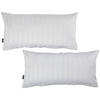 KISSENHÜLLEN-SET Dobby 40/80 cm  - Silberfarben, KONVENTIONELL, Textil (40/80cm) - Novel