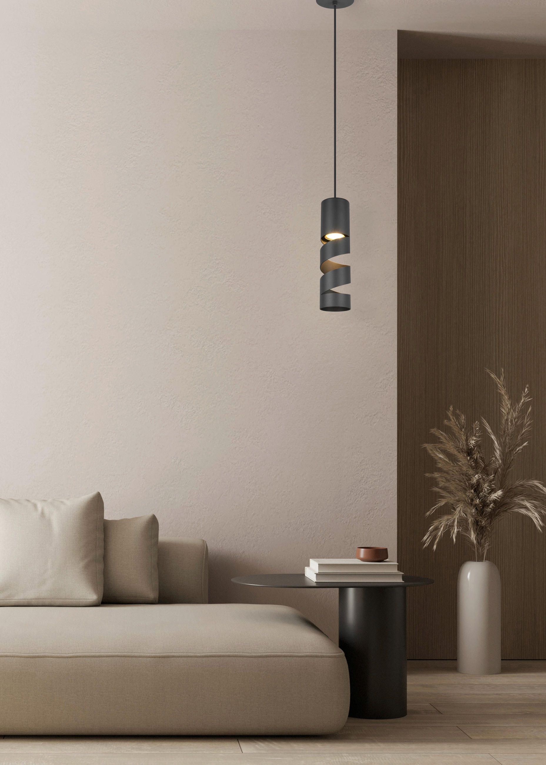 PENDELLEUCHTE 12/150 cm   - Schwarz, Design, Metall (12/150cm) - Trio Leuchten