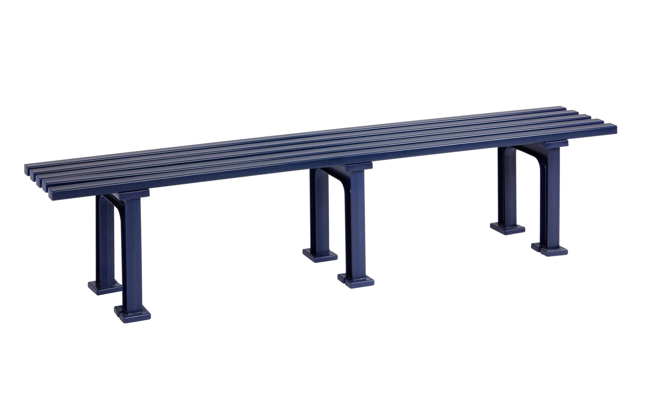 GARTENBANK 200/42/37 cm   - Blau, Basics, Kunststoff (200/42/37cm) - Modante