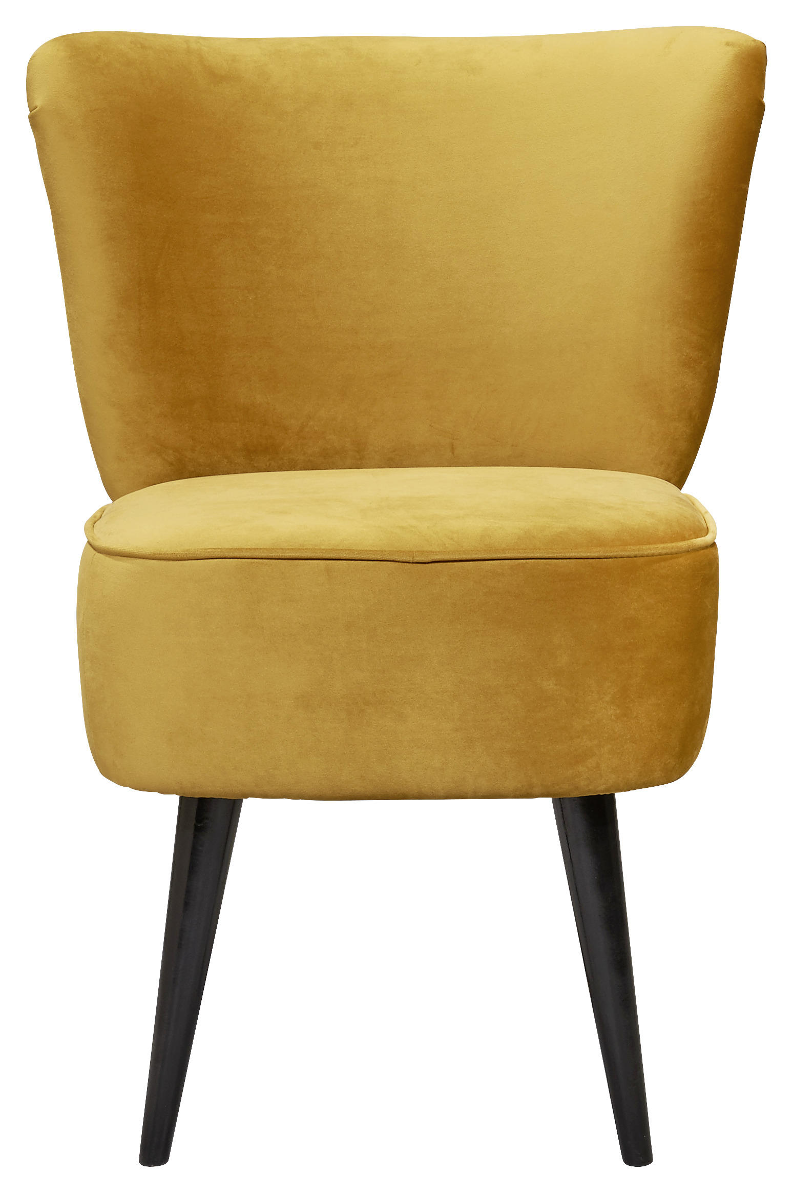SESSEL Mikrovelours Goldfarben - Goldfarben/Schwarz, Trend, Holz/Textil (65/89/70cm) - MID.YOU