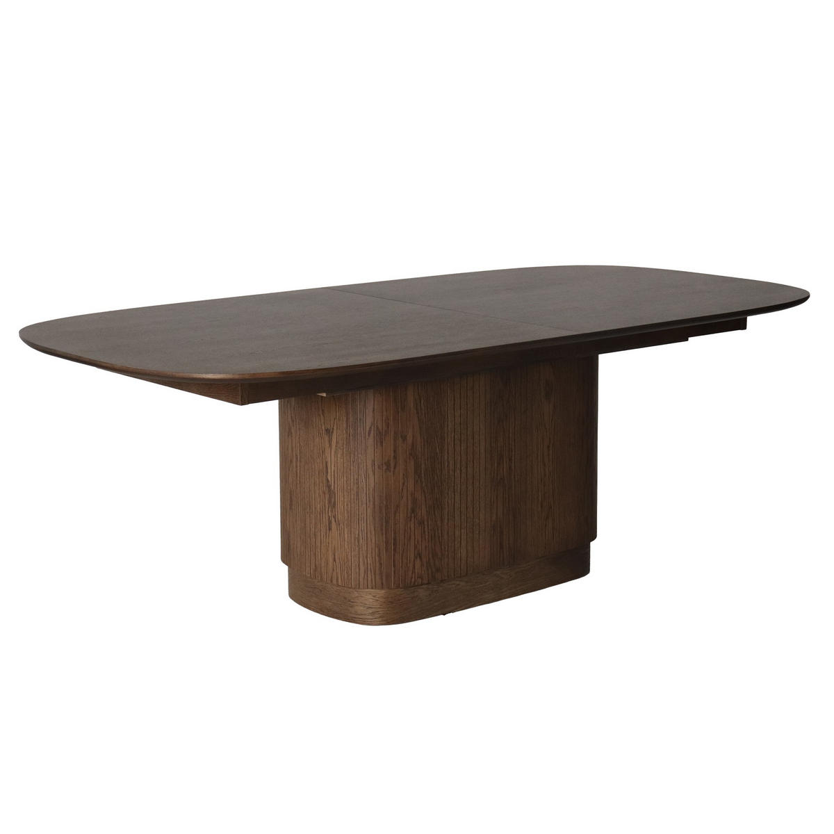MATBORD 220/110/75 cm delar i massivt trä  trä utdragbar mörkbrun  - mörkbrun, Modern, trä (220/110/75cm) - Niels Andersson