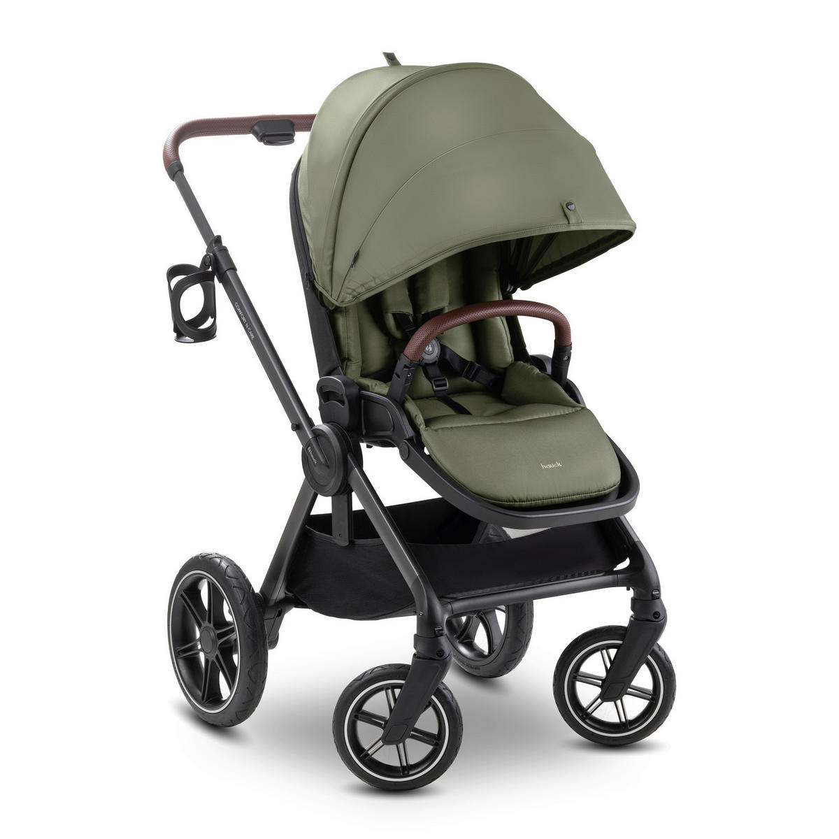 BUGGY Comfort N Care  - Anthrazit/Schwarz, Basics, Kunststoff/Textil (60/107/87,5cm) - Hauck
