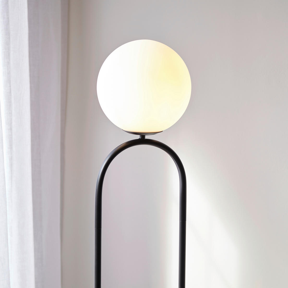 STEHLEUCHTE 27/142.7 cm    - Messingfarben/Opal, Basics, Glas/Metall (27/142.7cm) - ENDON
