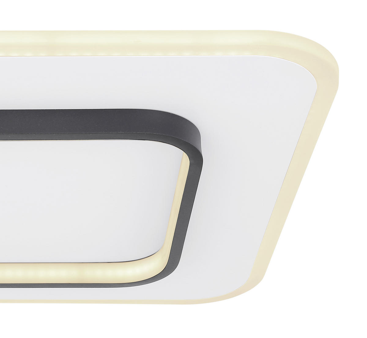 LED-DECKENLEUCHTE 50 W    45,8/45,8/6 cm  - Weiss/Opal, Basics, Kunststoff/Metall (45,8/45,8/6cm) - Globo