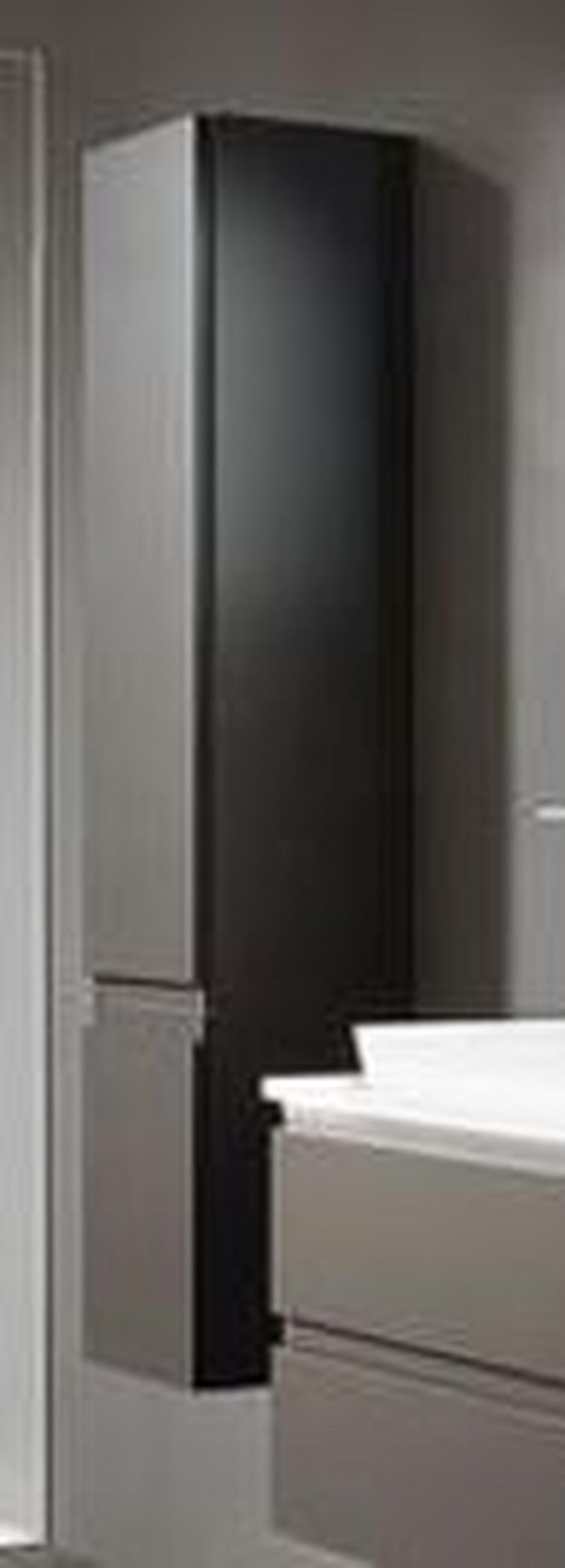 HOCHSCHRANK 30/160/32 cm  - Grau, KONVENTIONELL, Glas/Holzwerkstoff (30/160/32cm) - b-collection