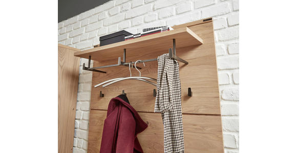 GARDEROBE in 265/205/41 cm - Eichefarben, Natur, Holz/Textil (265/205/41cm) - Linea Natura
