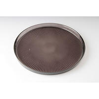 SERVIERPLATTE 21 cm  - Schwarz, Design, Glas (21cm) - Novel